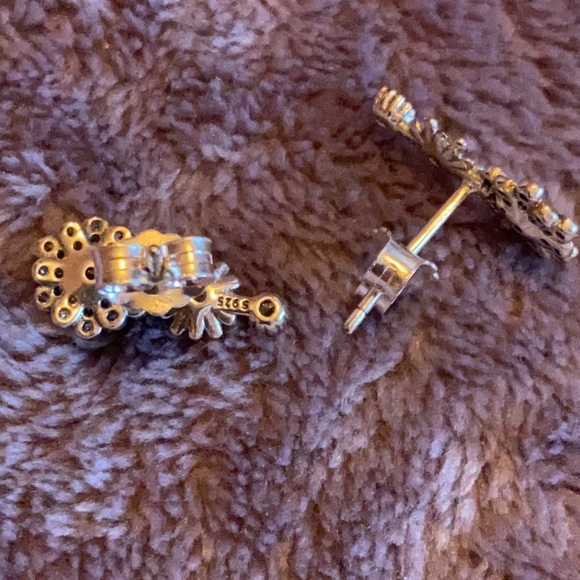 Sterling Silver Earrings 925 - Picture 4 of 4